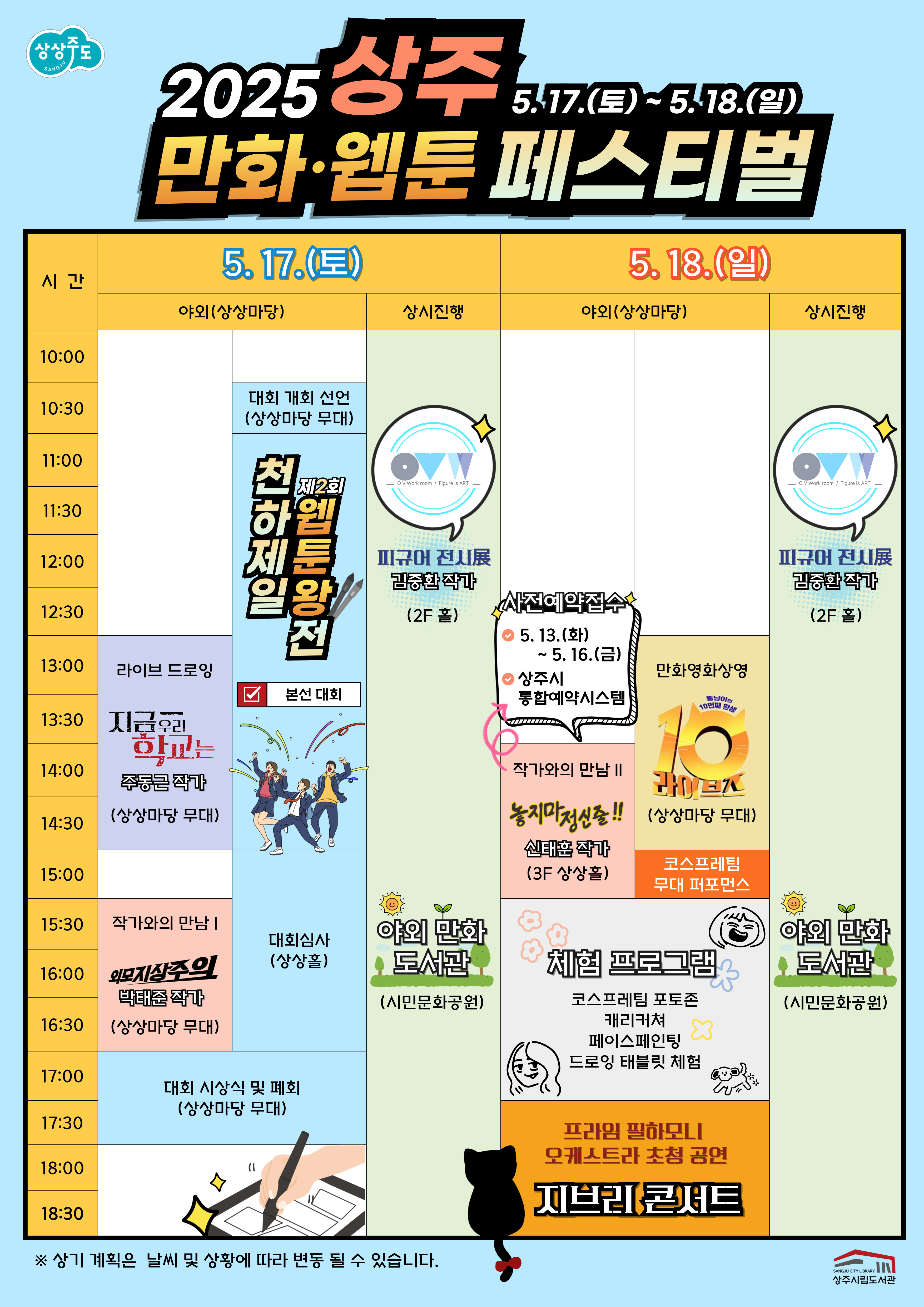 「2025 상주 만화·웹툰 페스티벌」