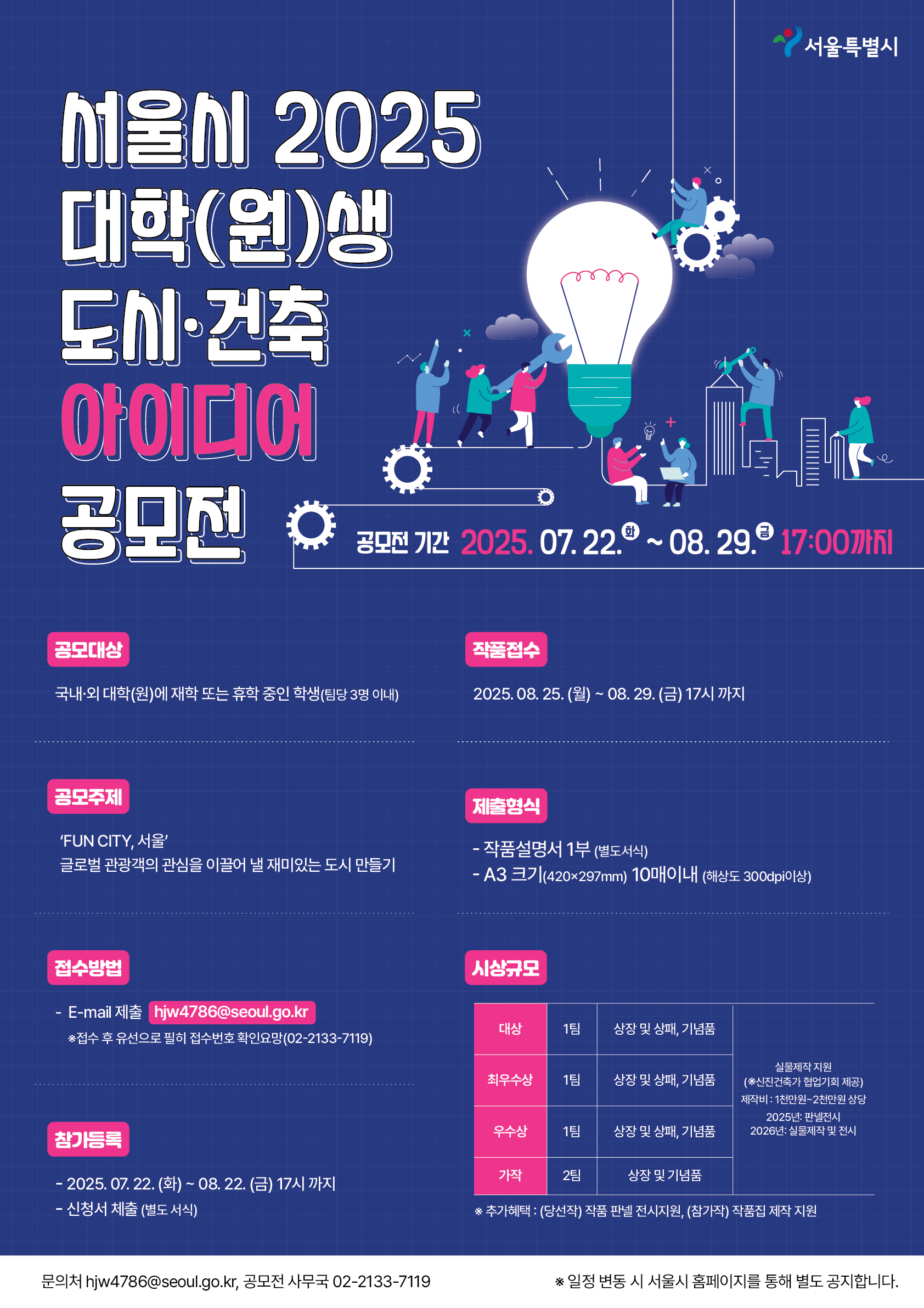 서울시 2025 대학(원)생 도시·건축 아이디어 공모전