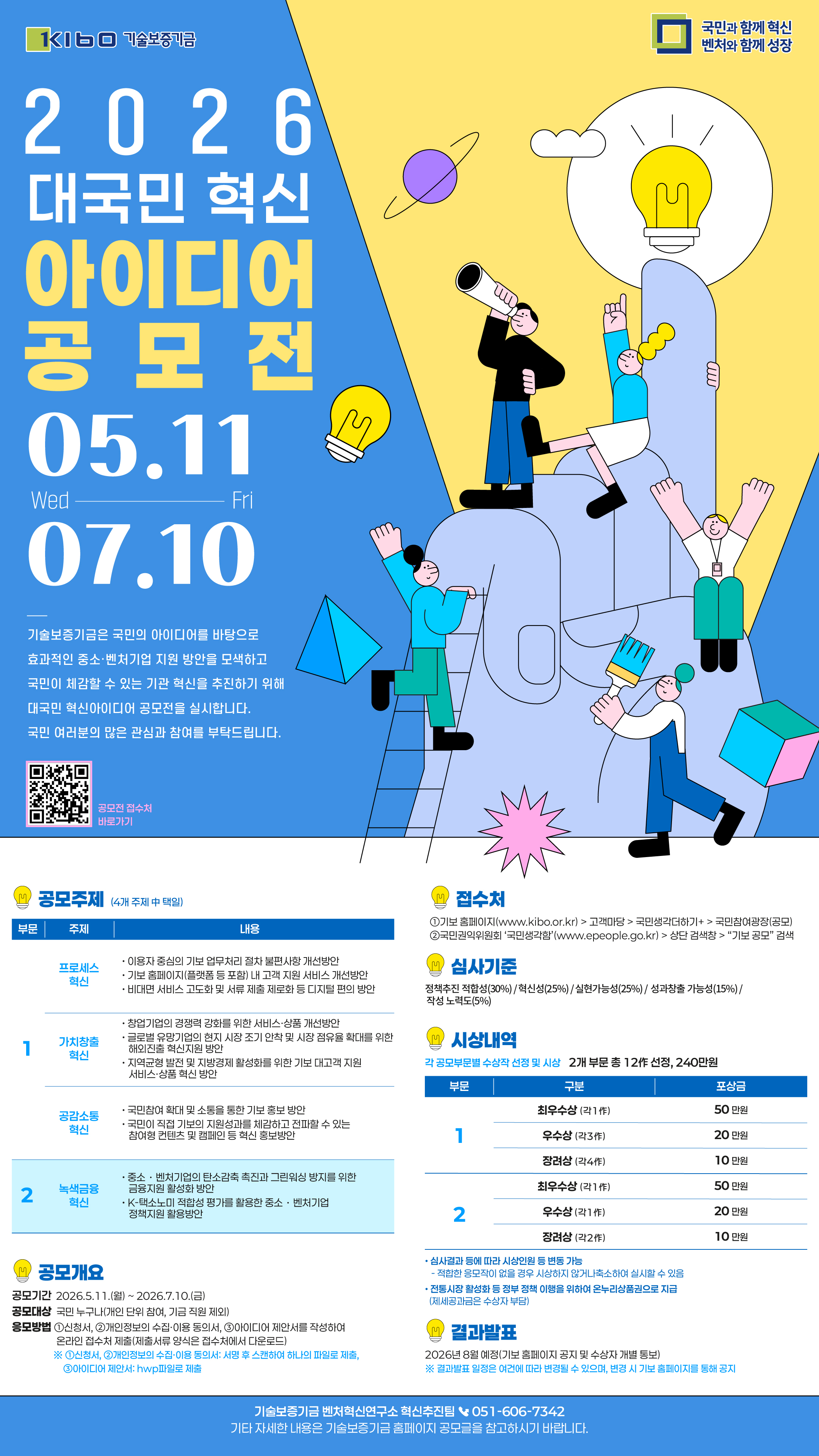 기술보증기금 「2026년도 대국민 혁신 아이디어 공모전」