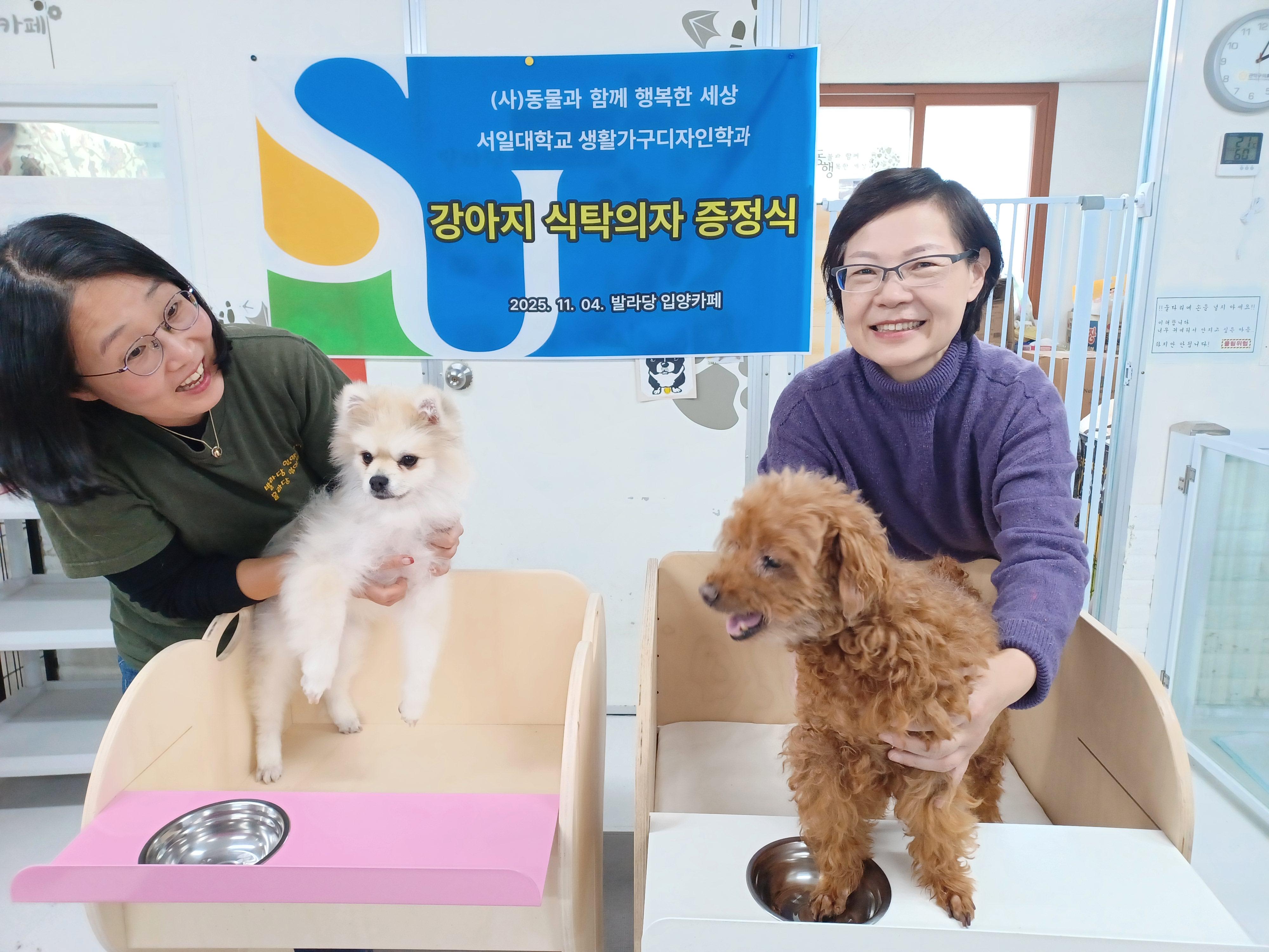 강아지 식탁의자 기증식 대표이미지